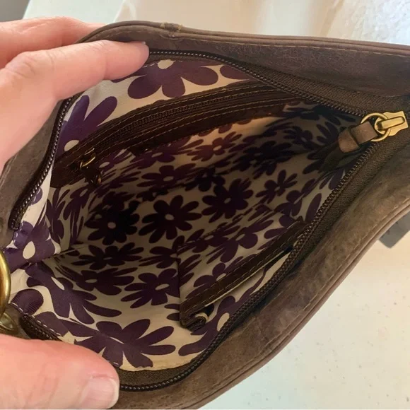 👖 Nino BOSSI Leather Brown Crossbody 👢 - Picture 6 of 11